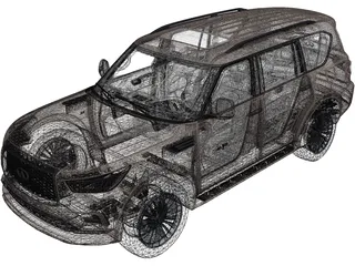 Infiniti QX80 (2018) 3D Model