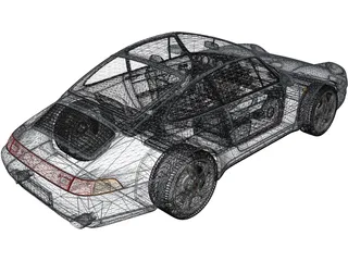 Porsche 911 Carrera (1994) 3D Model