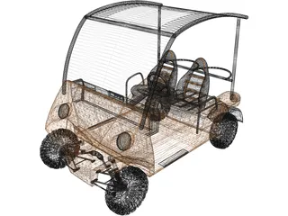 Golf Cart 3D Model