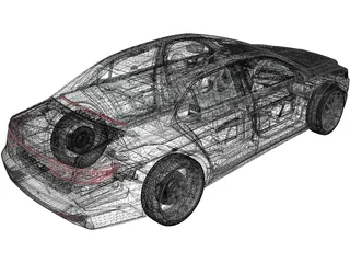 Lincoln Continental (2017) 3D Model