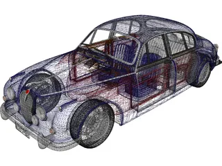 Jaguar Mark II 3D Model