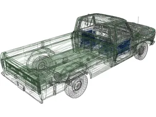 Ford F-100 (1970) 3D Model