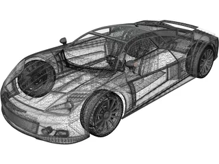Chrysler ME 4-12 Concept (2004) 3D Model