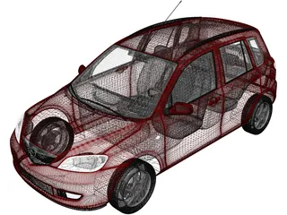 Mazda 2 (2003) 3D Model