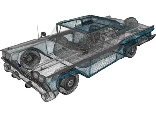 Ford Galaxie 500 (1958) 3D Model