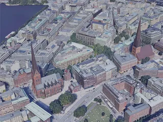 Hamburg City, Germany (2019) 3D Model