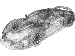 Hennessey Venom F5 (2020) 3D Model