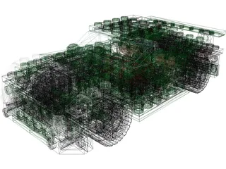 Lego Street Speeder (2010) 3D Model