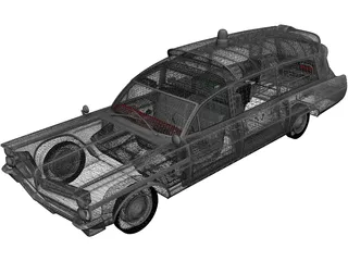 Pontiac Bonneville Ambulance (1963) 3D Model