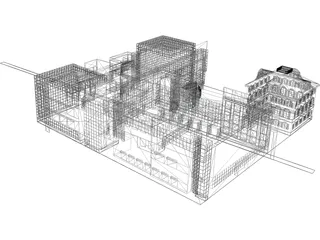 Shopping Park 3D Model