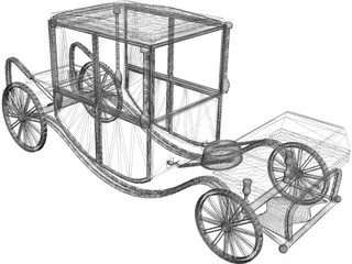Royal Wagon 3D Model