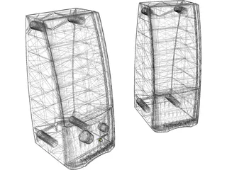 Computer Multimedia Speakers 3D Model