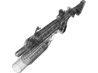 Lr3000 Assault Rifle 3D Model