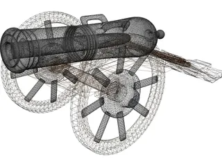 Old Cannon 3D Model
