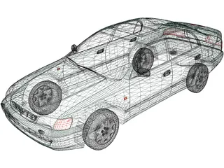 Toyota Carina E (1996) 3D Model