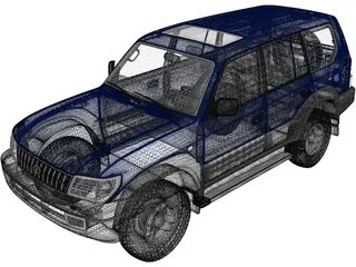 Toyota Land Cruiser Prado (1999) 3D Model