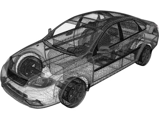 Daewoo Gentra (2016) 3D Model