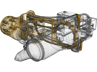 GSI Lumonics AM Series Laser Cutting Head 3D Model
