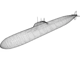 Alpha Submarine 3D Model