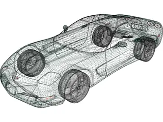 Chevrolet Corvette (1997) 3D Model