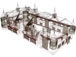 Elegant Townhomes 3D Model