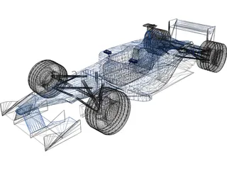 F1 Benetton 2001 3D Model