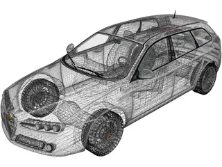 Alfa Romeo 159 Sportwagon (2011) 3D Model