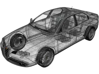 Alfa Romeo 166 (2003) 3D Model