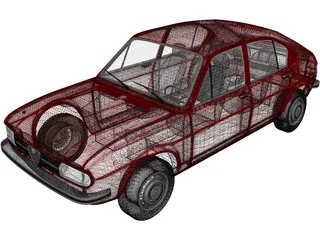 Alfa Romeo Alfasud (1972) 3D Model