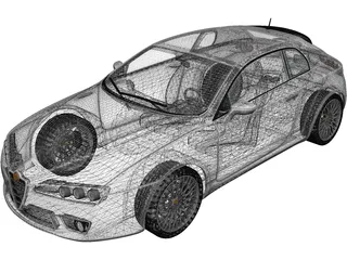 Alfa Romeo Brera (2011) 3D Model