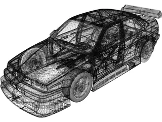 Alfa Romeo 155 V6 Ti (1993) 3D Model