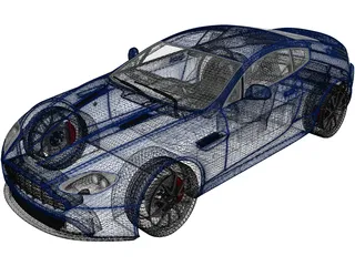 Aston Martin V8 Vantage S (2015) 3D Model