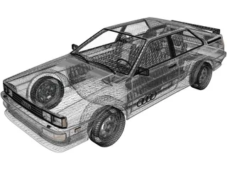 Audi Quattro (1980) 3D Model