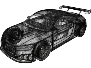 Audi TT RS Clubsport (2017) 3D Model