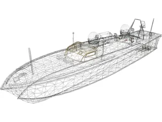 Demora Military Ship 3D Model