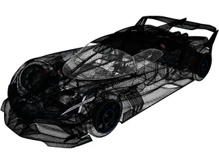 Bugatti Bolide Concept (2020) 3D Model