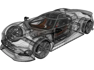 Citroen GT (2008) 3D Model
