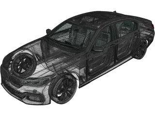 BMW M760Li [G12] (2017) 3D Model