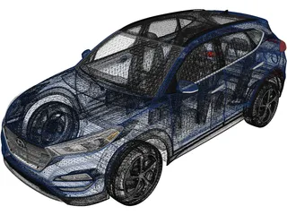Hyundai Tucson (2016) 3D Model