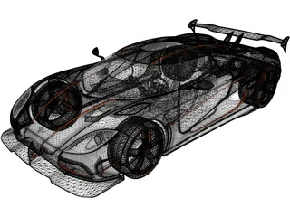 Koenigsegg Agera RS (2015) 3D Model