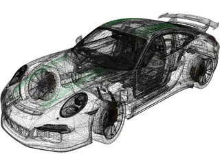 Porsche 911 GT3 (2017) 3D Model