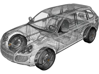 Porsche Cayenne S (2003) 3D Model
