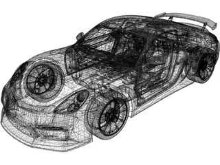 Porsche Cayman GT4 (2015) 3D Model