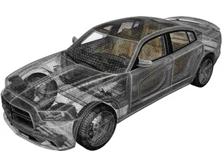 Dodge Charger LX (2011) 3D Model