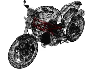 Ducati Monster 696 (2008) 3D Model