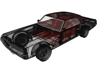 Mercury Cougar XR-7 (1969) 3D Model
