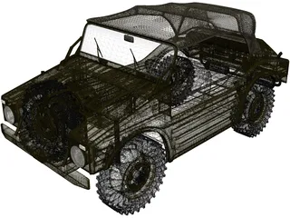 Porsche 597 Jagdwagen (1955) 3D Model