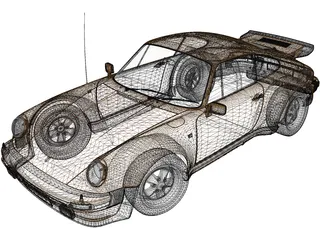 Porsche 911 Turbo (1975) 3D Model