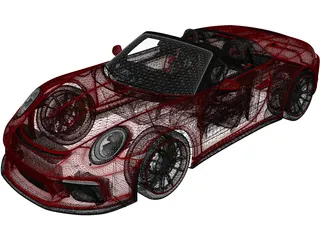 Porsche 911 Speedster (2019) 3D Model