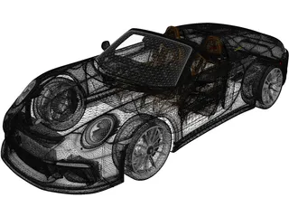 Porsche 911 Speedster Heritage (2019) 3D Model